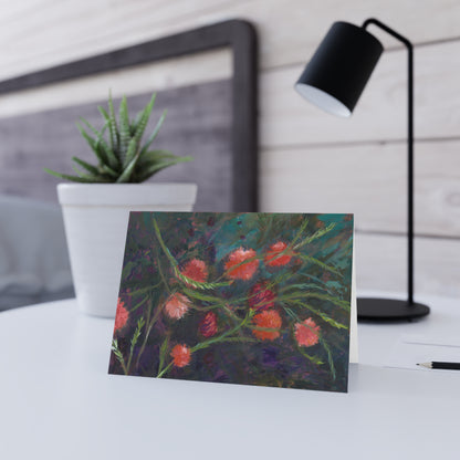 Greeting Card. Apricot Melaleuca