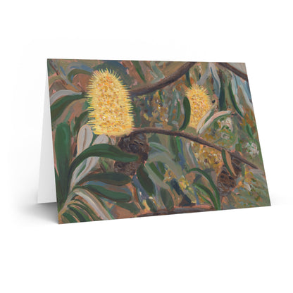 4 x Greeting Cards. Native Flowers Art