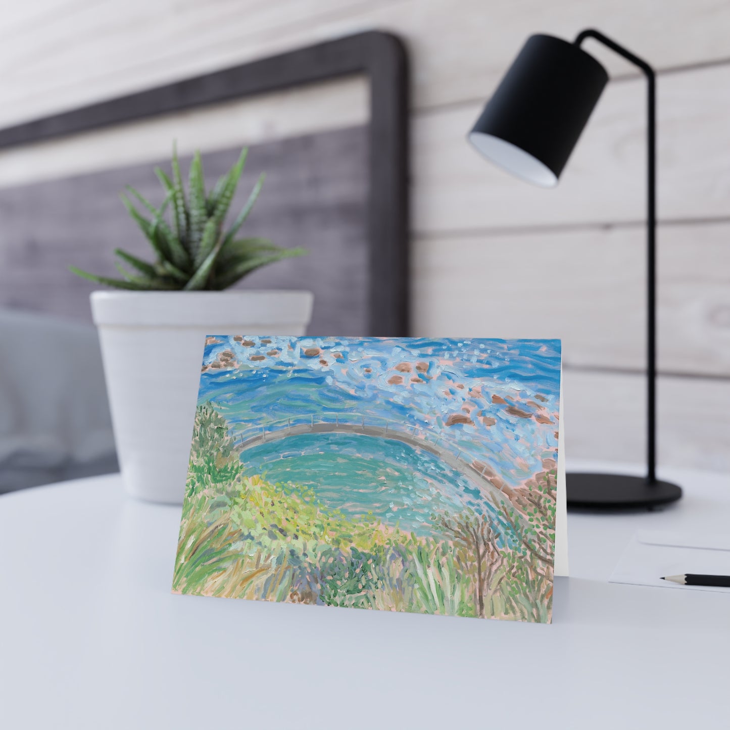 Greeting Card. Arvo Dip, Bronte Baths