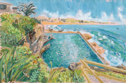 Dip with the Gals, The Ladies Baths - Print