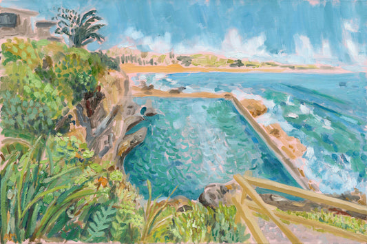 Dip with the Gals, The Ladies Baths - Print