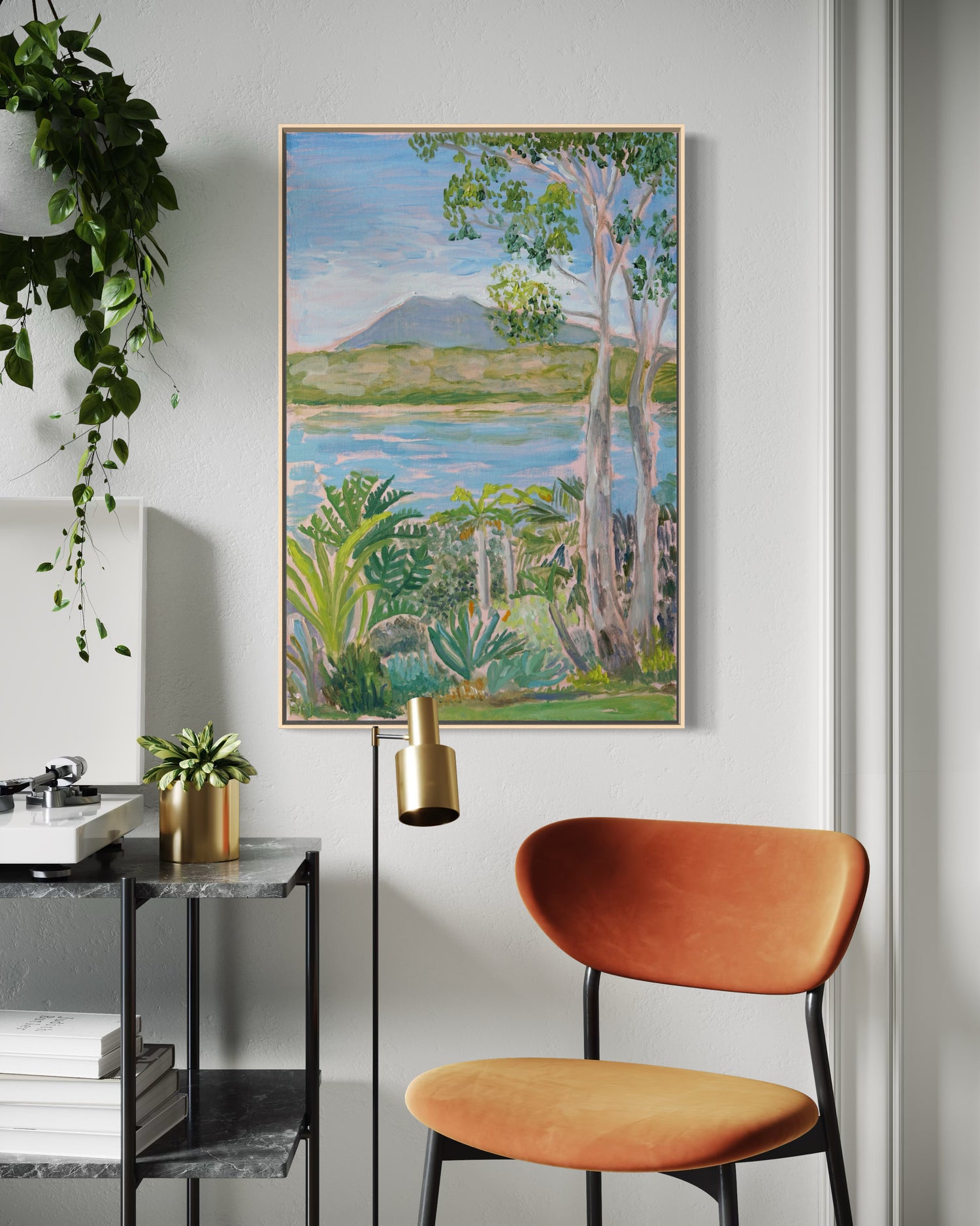Original oil painting of the Bermagui River and Gulaga, Bermagui.