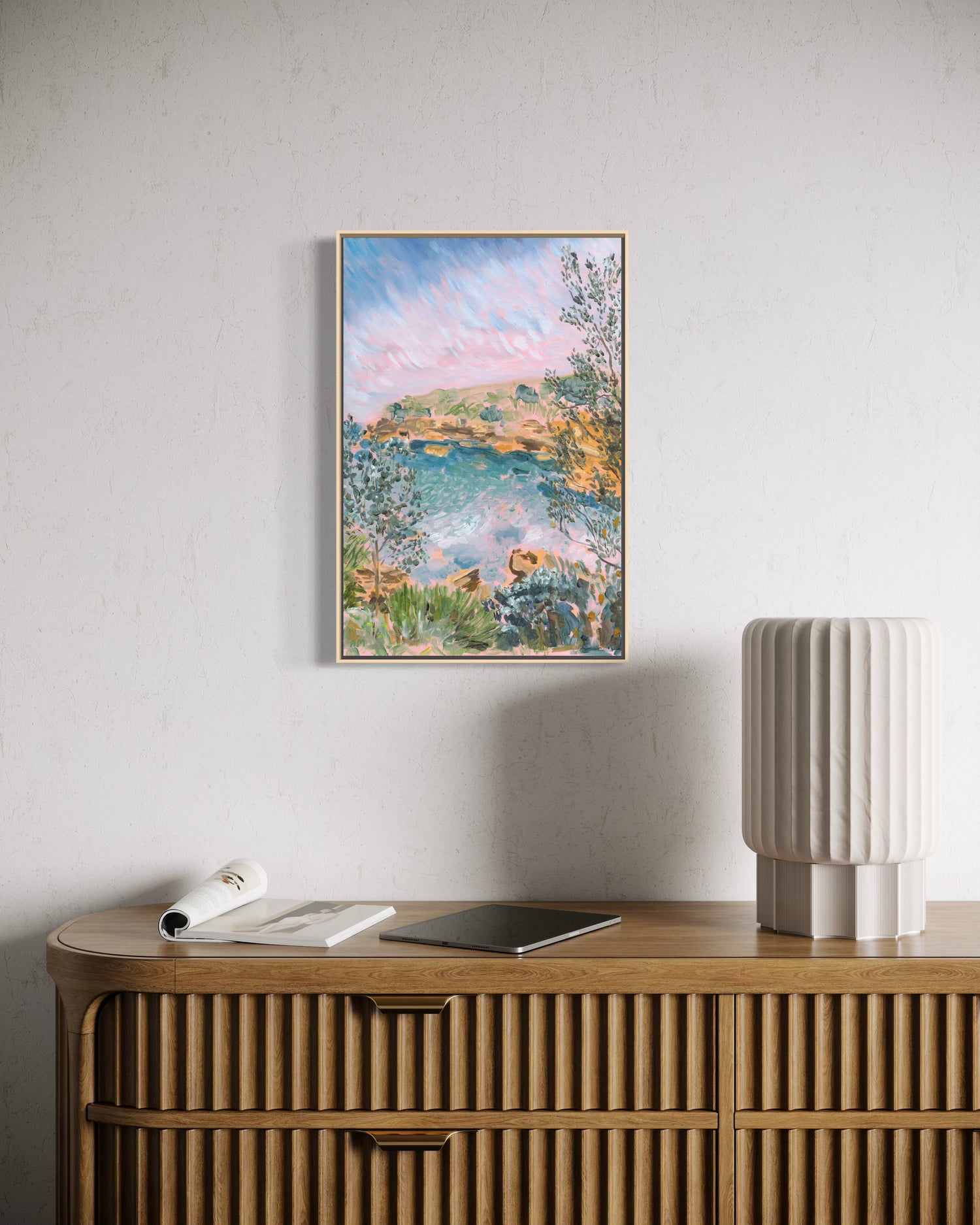 Original oil painting of Gordon's Bay Beach, Coogee.
