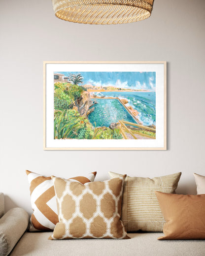 Dip with the Gals, The Ladies Baths - Print