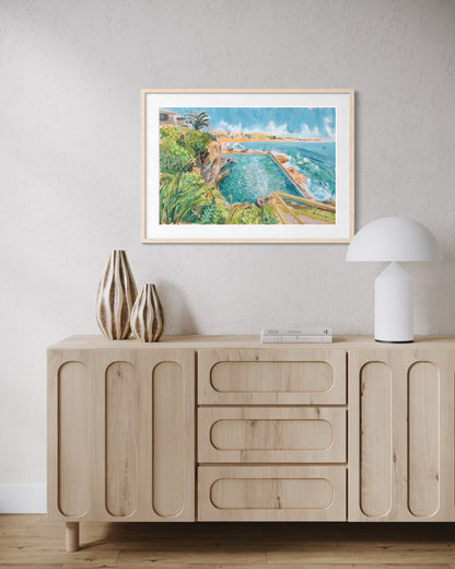 Dip with the Gals, The Ladies Baths - Print